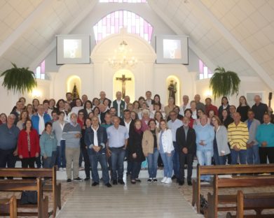 Retiro Paroquial de Ministros que ocorreu neste domingo (1º) na Capela Santo Antônio.